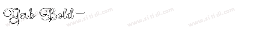 Gerb Bold字体转换